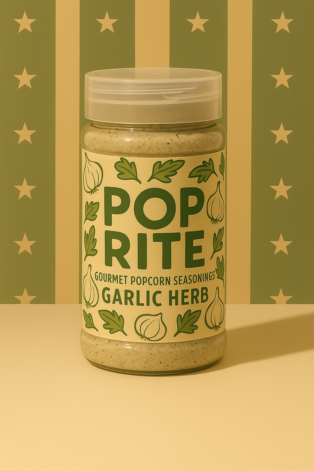 Garlic-Herb - “Your Popcorn’s Savory Sidekick”